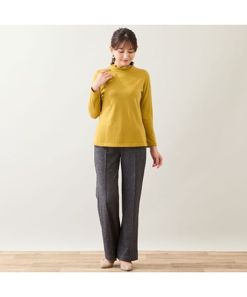 LOBJIE / ロブジェ その他パンツ | 【洗える】ツイーディープリント裏起毛パンツ | 詳細4