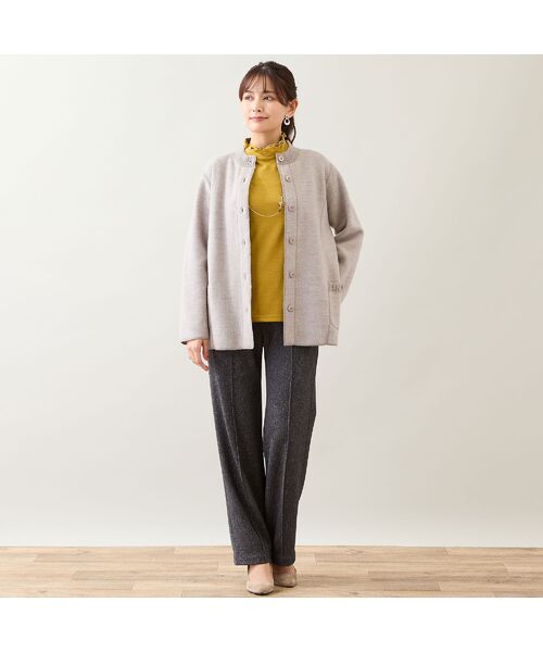 LOBJIE / ロブジェ その他パンツ | 【洗える】ツイーディープリント裏起毛パンツ | 詳細5