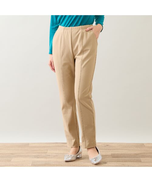 LOBJIE / ロブジェ その他パンツ | 【保温素材・洗える・日本製】裏起毛デニムライクパンツ | 詳細2