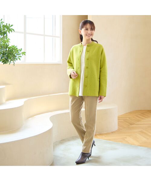 LOBJIE / ロブジェ その他パンツ | 【保温素材・洗える・日本製】裏起毛デニムライクパンツ | 詳細6