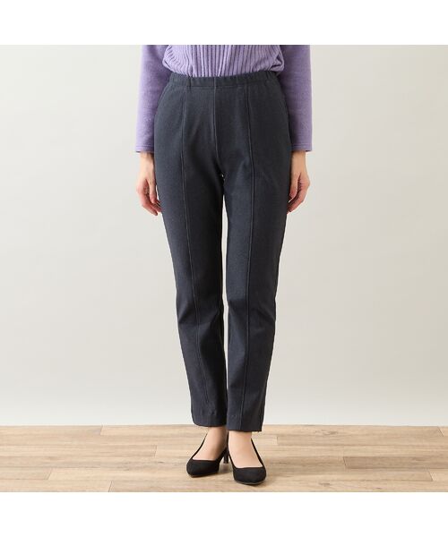 LOBJIE / ロブジェ その他パンツ | 【保温素材・洗える・日本製】裏起毛デニムライクパンツ | 詳細8