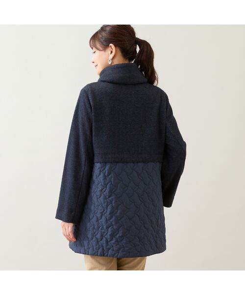 LOBJIE / ロブジェ その他アウター | ニット×キルティングコート（ダークブルー） | 詳細2