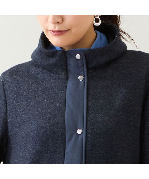 LOBJIE / ロブジェ その他アウター | ニット×キルティングコート（ダークブルー） | 詳細3