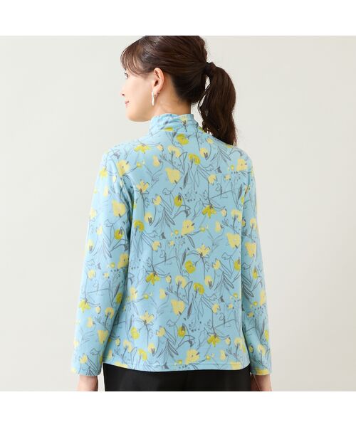 LOBJIE / ロブジェ カットソー | 【洗える・日本製】花柄起毛カットソー | 詳細7