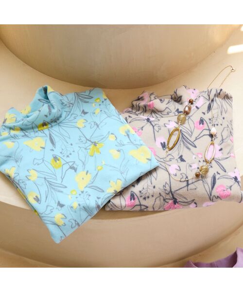 LOBJIE / ロブジェ カットソー | 【洗える・日本製】花柄起毛カットソー | 詳細16