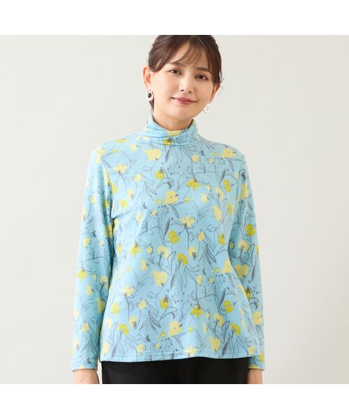 LOBJIE / ロブジェ カットソー | 【洗える・日本製】花柄起毛カットソー | 詳細8