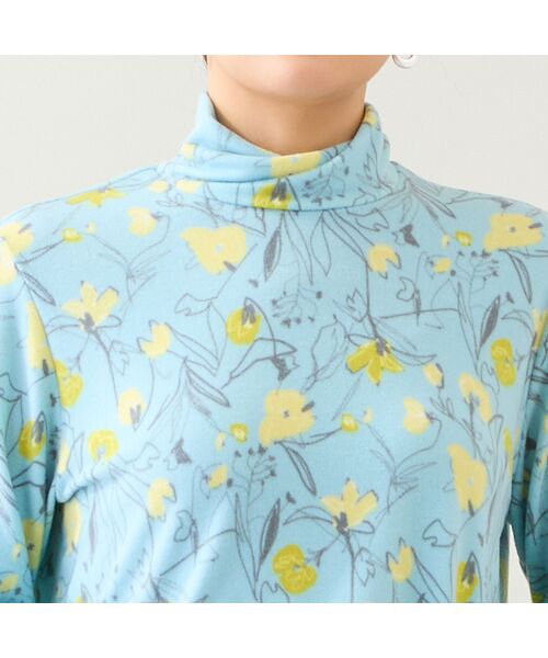 LOBJIE / ロブジェ カットソー | 【洗える・日本製】花柄起毛カットソー | 詳細9