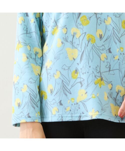 LOBJIE / ロブジェ カットソー | 【洗える・日本製】花柄起毛カットソー | 詳細10