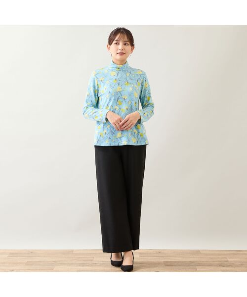 LOBJIE / ロブジェ カットソー | 【洗える・日本製】花柄起毛カットソー | 詳細11