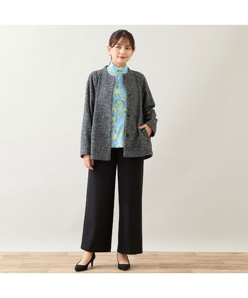 LOBJIE / ロブジェ カットソー | 【洗える・日本製】花柄起毛カットソー | 詳細13