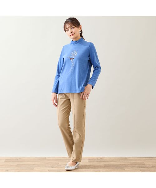 LOBJIE / ロブジェ カットソー | 【洗える】花プリント起毛カットソー | 詳細10