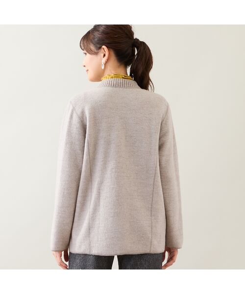 LOBJIE / ロブジェ その他アウター | 【ウール100%】圧縮ウールニットジャケット | 詳細2