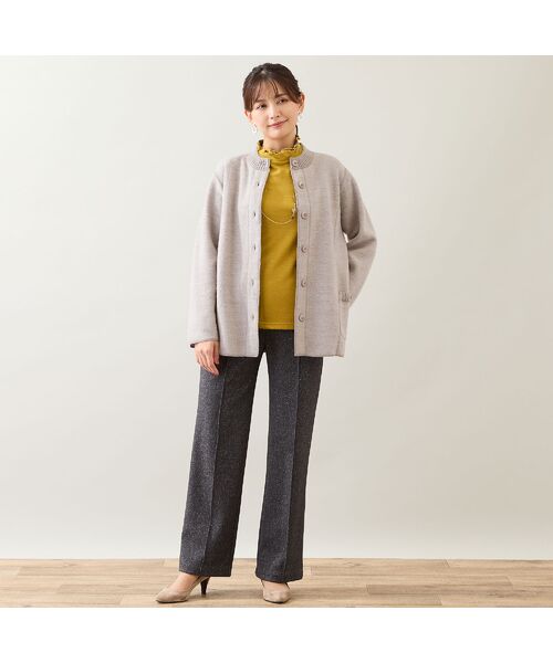 LOBJIE / ロブジェ その他アウター | 【ウール100%】圧縮ウールニットジャケット | 詳細4