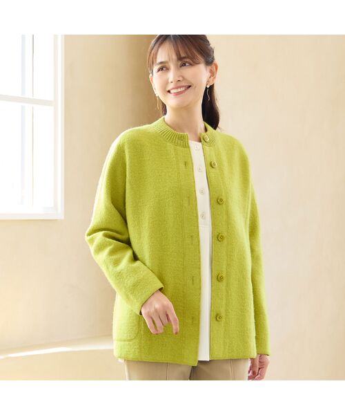 LOBJIE / ロブジェ その他アウター | 【ウール100%】圧縮ウールニットジャケット | 詳細10