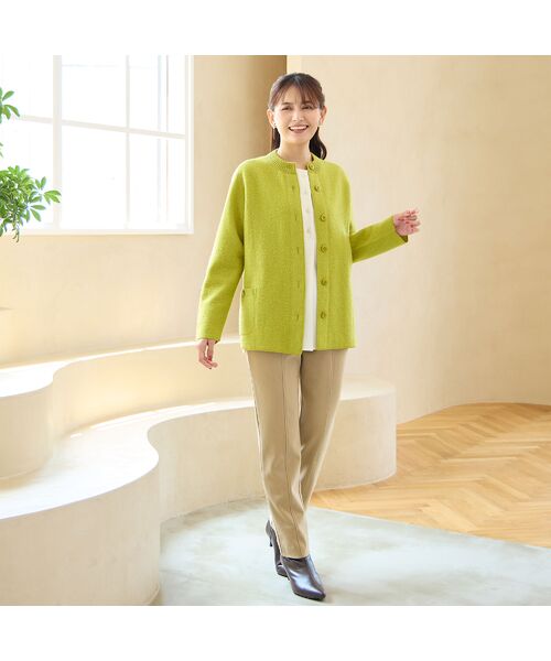 LOBJIE / ロブジェ その他アウター | 【ウール100%】圧縮ウールニットジャケット | 詳細11