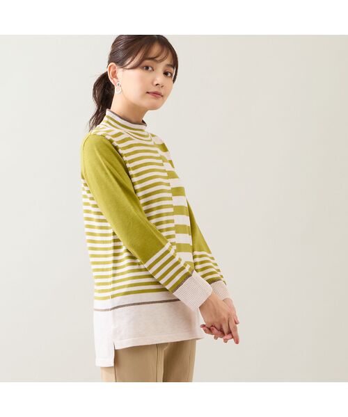 LOBJIE / ロブジェ ニット・セーター | カラーボーダーセーター | 詳細7