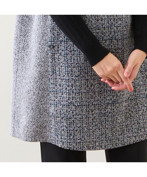 LOBJIE / ロブジェ ベスト | 【洗える】ロールカラーチュニックベスト | 詳細10