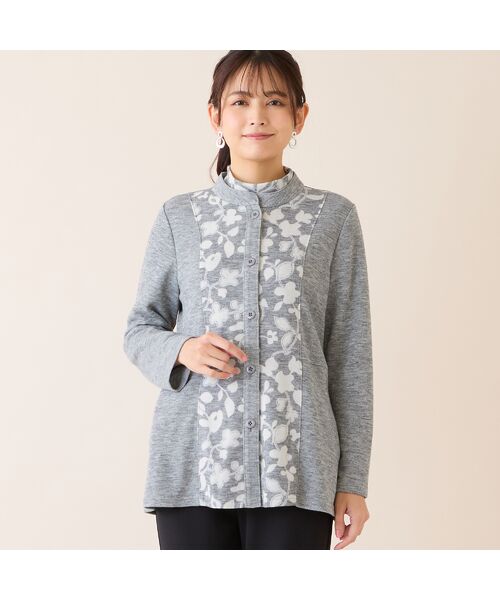 LOBJIE / ロブジェ カーディガン・ボレロ | 【洗える・アンサンブル可】フラワーオパールカーディガン | 詳細2