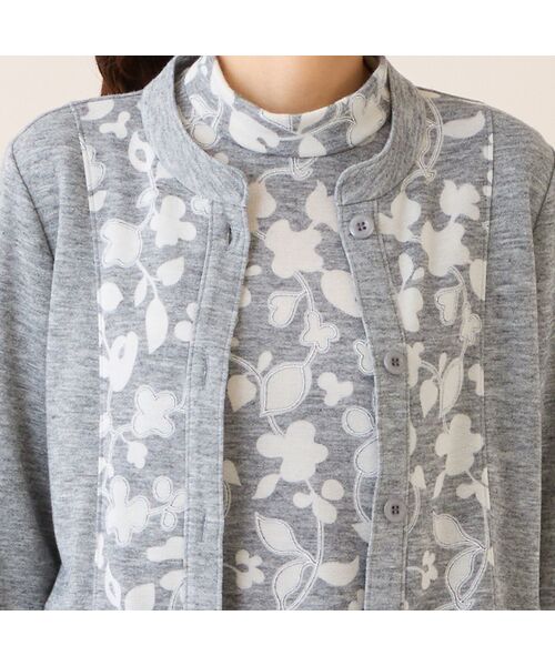 LOBJIE / ロブジェ カーディガン・ボレロ | 【洗える・アンサンブル可】フラワーオパールカーディガン | 詳細3