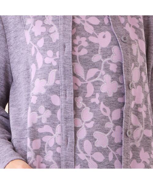 LOBJIE / ロブジェ カーディガン・ボレロ | 【洗える・アンサンブル可】フラワーオパールカーディガン | 詳細8