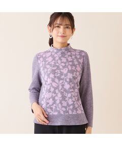 LOBJIE / ロブジェ カットソー | 【洗える・日本製・アンサンブル可】フラワーオパールカットソー