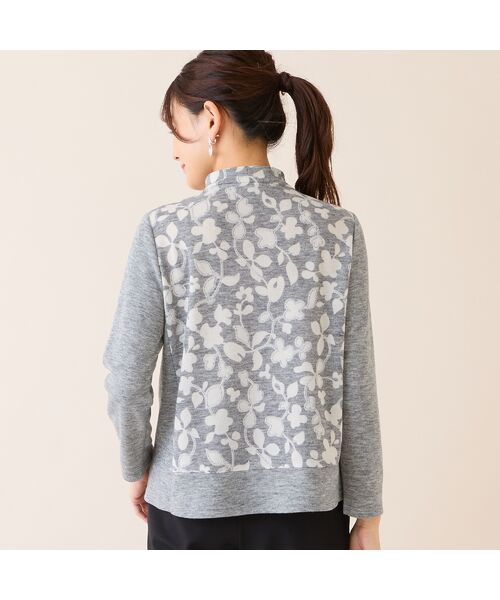 LOBJIE / ロブジェ カットソー | 【洗える・日本製・アンサンブル可】フラワーオパールカットソー | 詳細1