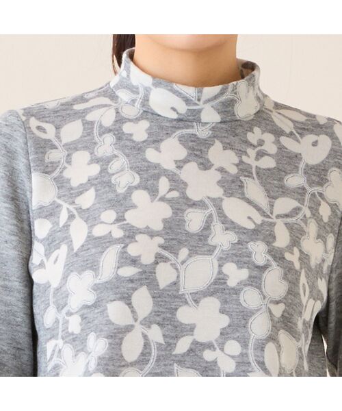 LOBJIE / ロブジェ カットソー | 【洗える・日本製・アンサンブル可】フラワーオパールカットソー | 詳細2