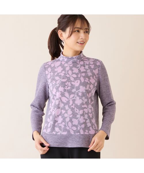 LOBJIE / ロブジェ カットソー | 【洗える・日本製・アンサンブル可】フラワーオパールカットソー | 詳細9