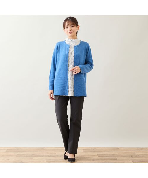 LOBJIE / ロブジェ カットソー | 【洗える・日本製】サークルジャカード起毛カットソー | 詳細6