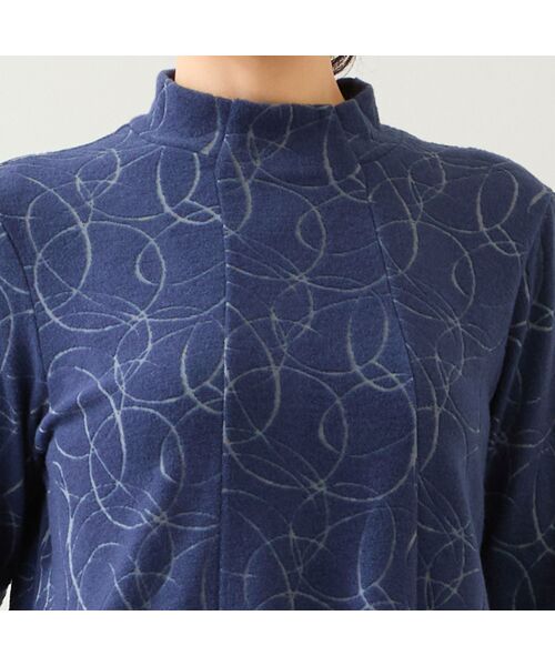 LOBJIE / ロブジェ カットソー | 【洗える・日本製】サークルジャカード起毛カットソー | 詳細8