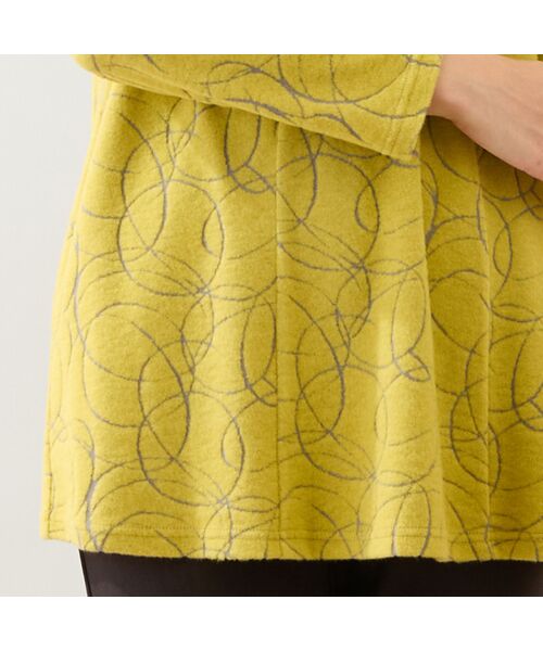 LOBJIE / ロブジェ カットソー | 【洗える・日本製】サークルジャカード起毛カットソー | 詳細13