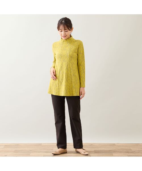 LOBJIE / ロブジェ カットソー | 【洗える・日本製】サークルジャカード起毛カットソー | 詳細14