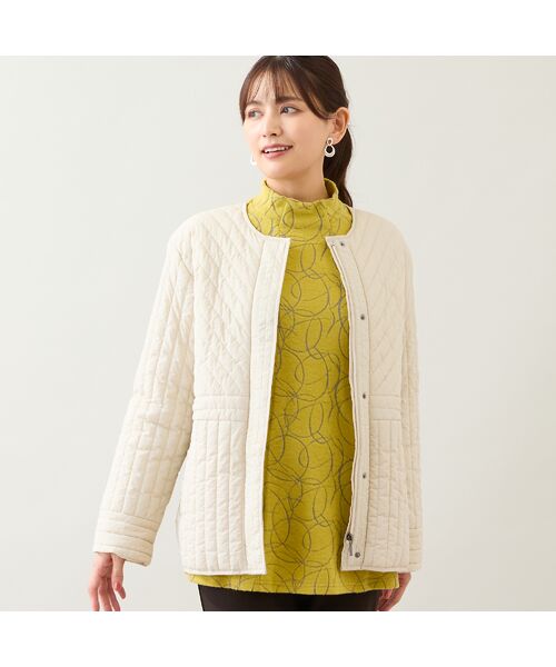 LOBJIE / ロブジェ カットソー | 【洗える・日本製】サークルジャカード起毛カットソー | 詳細16