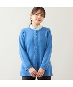 LOBJIE / ロブジェ カーディガン・ボレロ | パールモチーフつきニットカーディガン