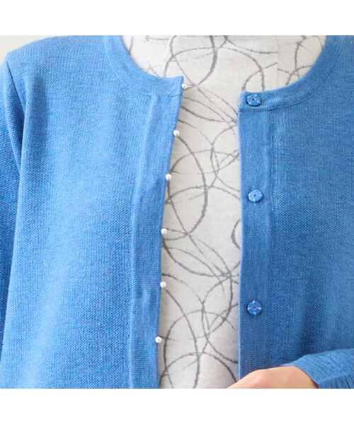 LOBJIE / ロブジェ カーディガン・ボレロ | パールモチーフつきニットカーディガン | 詳細9