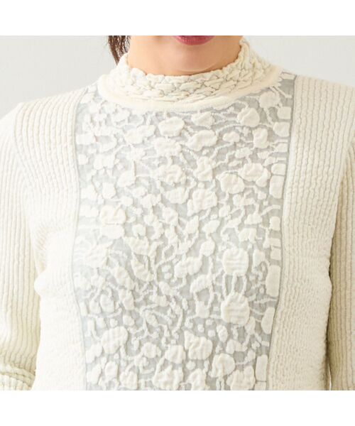 LOBJIE / ロブジェ ニット・セーター | 【日本製】ふくれジャカードセーター | 詳細3