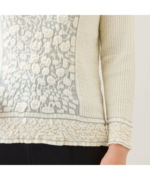 LOBJIE / ロブジェ ニット・セーター | 【日本製】ふくれジャカードセーター | 詳細4