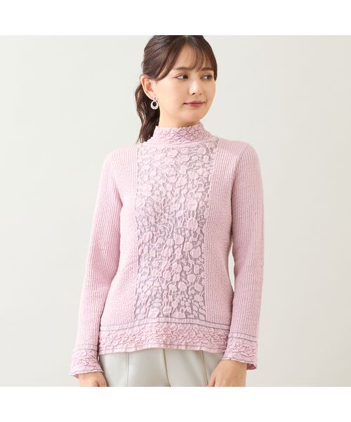 LOBJIE / ロブジェ ニット・セーター | 【日本製】ふくれジャカードセーター | 詳細8