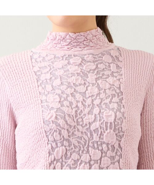LOBJIE / ロブジェ ニット・セーター | 【日本製】ふくれジャカードセーター | 詳細9