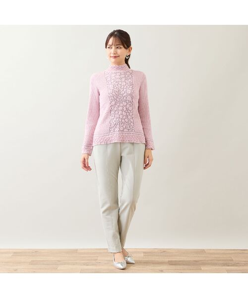 LOBJIE / ロブジェ ニット・セーター | 【日本製】ふくれジャカードセーター | 詳細11