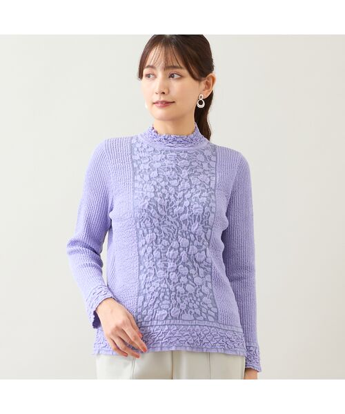 LOBJIE / ロブジェ ニット・セーター | 【日本製】ふくれジャカードセーター | 詳細12