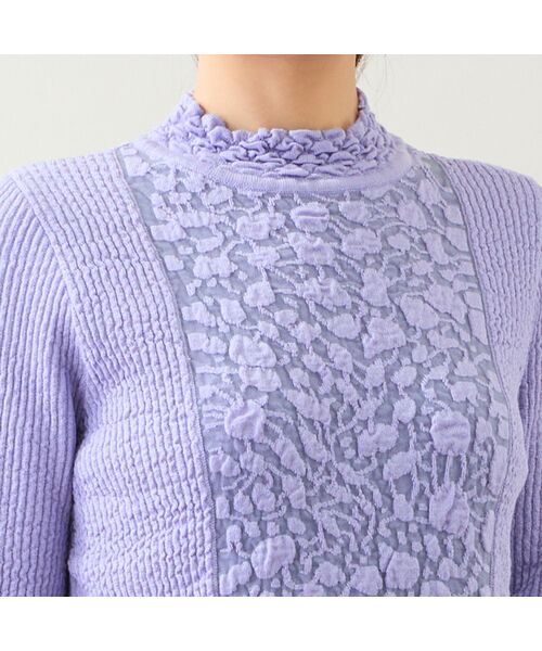 LOBJIE / ロブジェ ニット・セーター | 【日本製】ふくれジャカードセーター | 詳細13