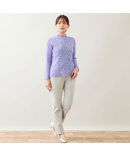 LOBJIE / ロブジェ ニット・セーター | 【日本製】ふくれジャカードセーター | 詳細15