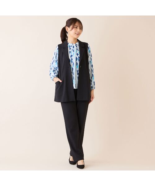 LOBJIE / ロブジェ シャツ・ブラウス | 【洗える・セットアップ可】幾何柄ギャザーブラウス | 詳細16