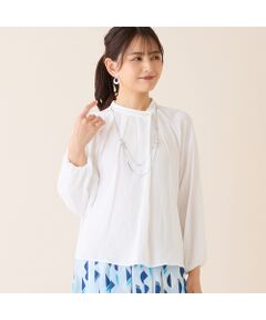 LOBJIE / ロブジェ シャツ・ブラウス | 【洗える】ギャザードビーブラウス