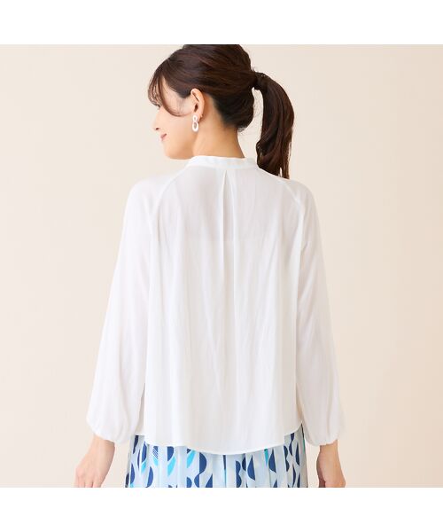 LOBJIE / ロブジェ シャツ・ブラウス | 【洗える】ギャザードビーブラウス | 詳細1