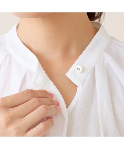LOBJIE / ロブジェ シャツ・ブラウス | 【洗える】ギャザードビーブラウス | 詳細4