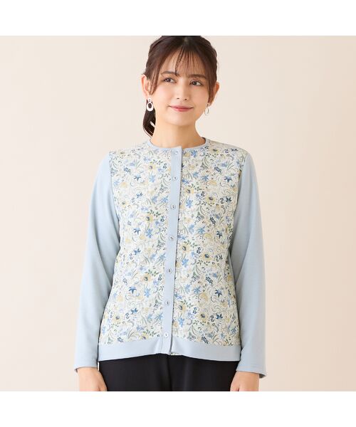 LOBJIE / ロブジェ カーディガン・ボレロ | 【洗える・アンサンブル可・日本製】ボタニカル柄カーディガン | 詳細2