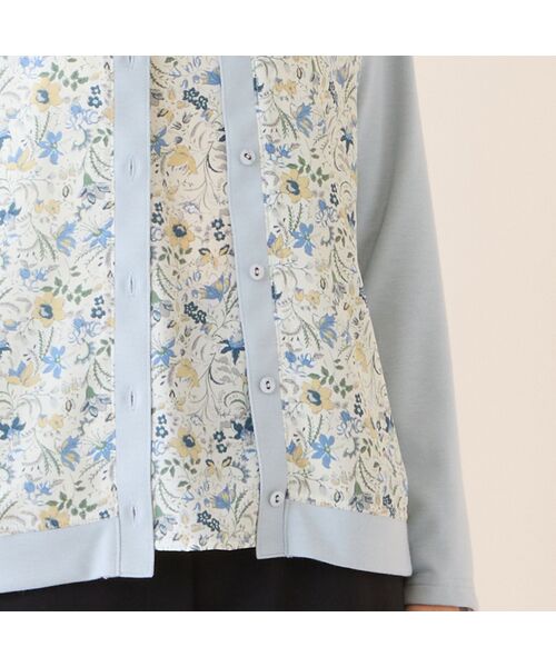 LOBJIE / ロブジェ カーディガン・ボレロ | 【洗える・アンサンブル可・日本製】ボタニカル柄カーディガン | 詳細4