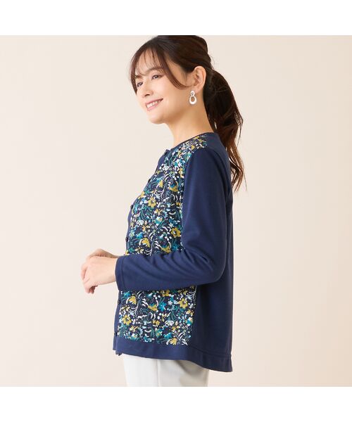 LOBJIE / ロブジェ カーディガン・ボレロ | 【洗える・アンサンブル可・日本製】ボタニカル柄カーディガン | 詳細8